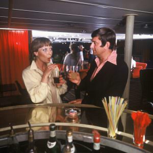 The bar onboard in the 70ies
